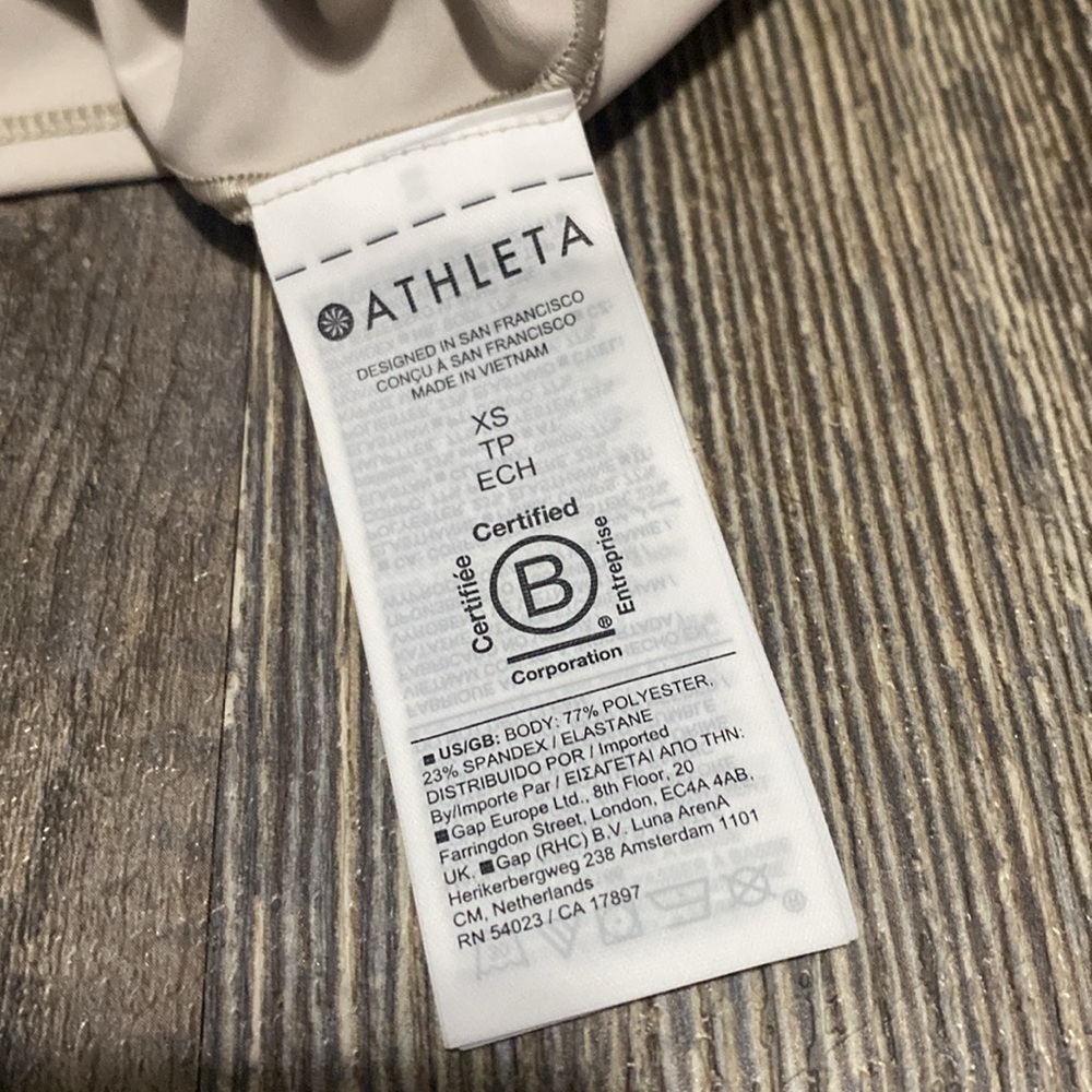 Athleta Beige Interval Tank Size XS - Picture 6 of 9